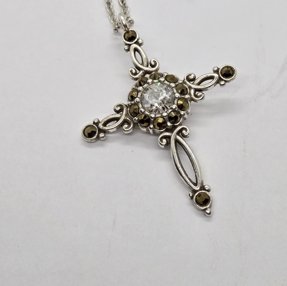 BRIGHTON MOON STRUCK CROSS REVERISIBLE  NECKLACE - Picture 4 of 6